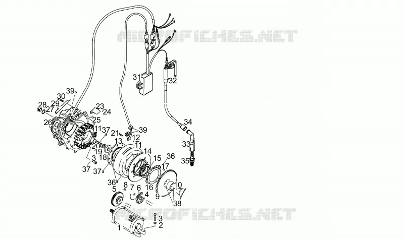 Cdi magneto assy N>S