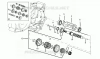 Primary gear shaft