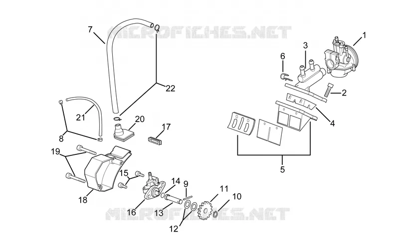 Carburettor - oil pump