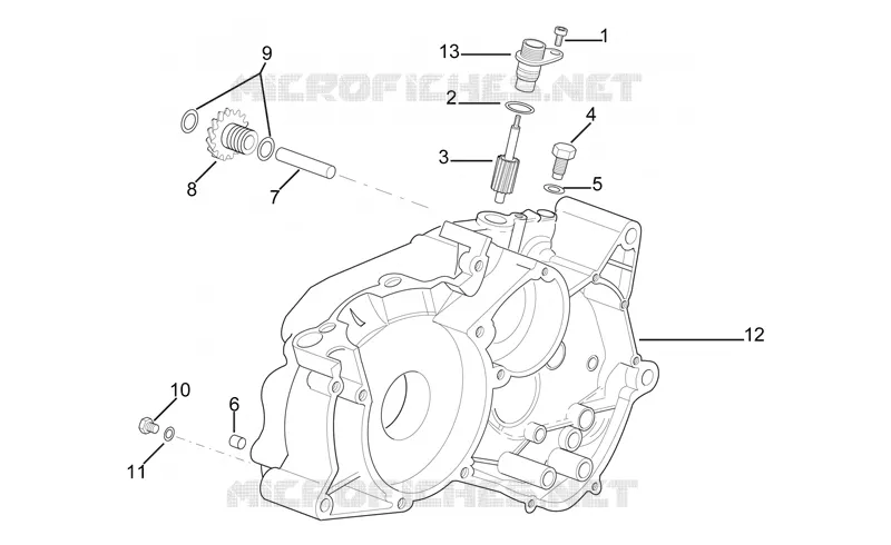 Left crankcase