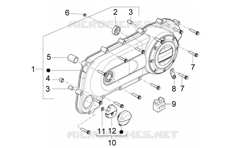 Variator cover