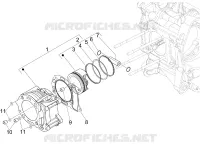 Cylinder-piston-wrist pin unit
