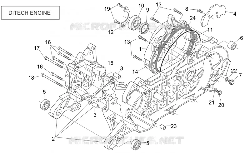 Crank-case (Ditech)
