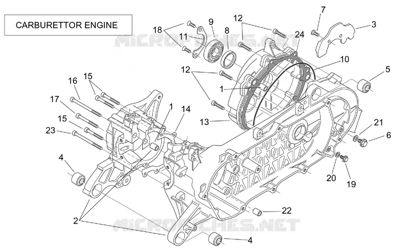 Crank-case (Carburettor)