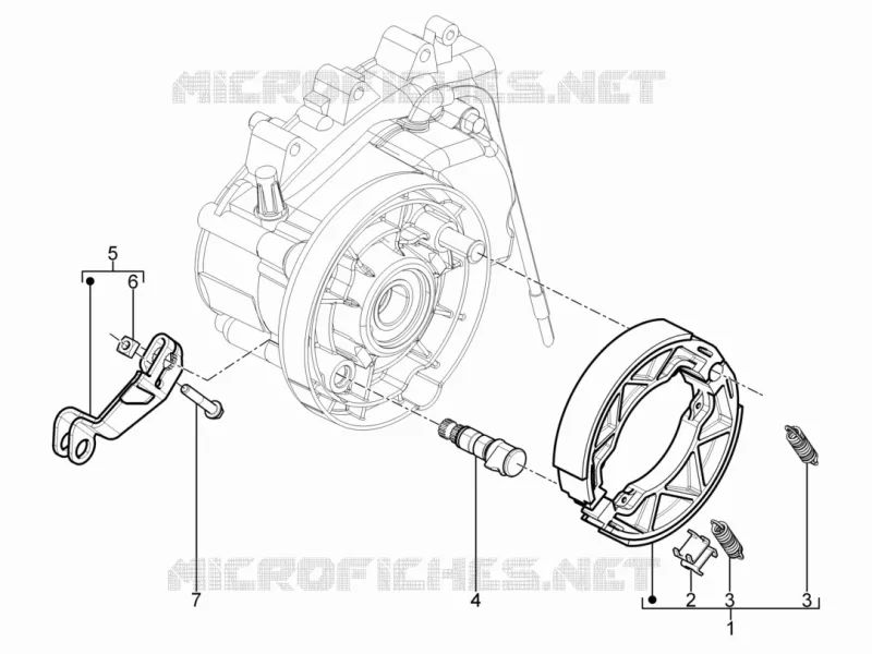 Rear brake - Brake jaw