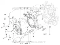 Flywheel magneto cover - Oil filter