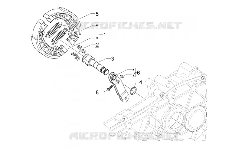 Rear brake - Brake jaw