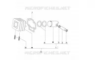 Cylinder-piston-wrist pin unit