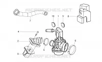 Carburettor, assembly - Union pipe