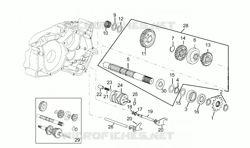 Driven shaft