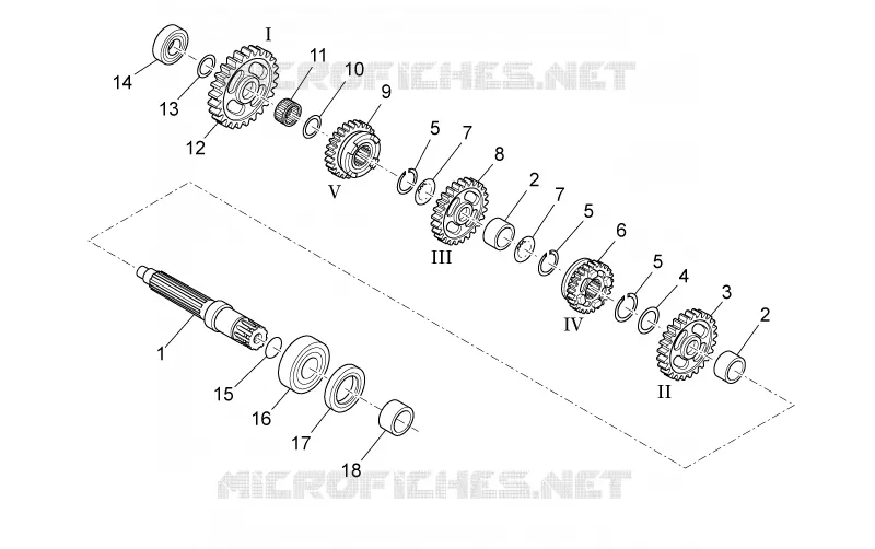 Driven shaft