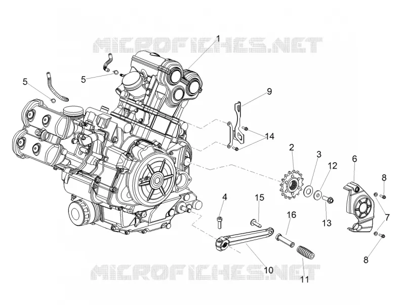 Engine-Completing part-Lever