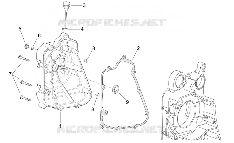 Flywheel side cover