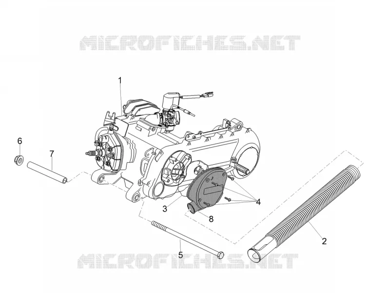 Engine-Completing part-Lever