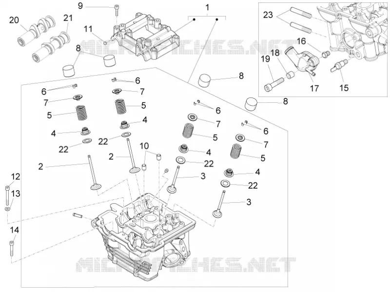 Cylinder head - valves
