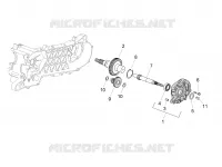 Driven pulley shaft