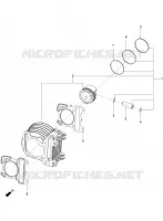 Cylinder-piston-wrist pin unit