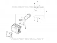 Cylinder-piston-wrist pin unit