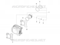 Cylinder-piston-wrist pin unit