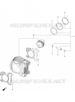 Cylinder-piston-wrist pin unit