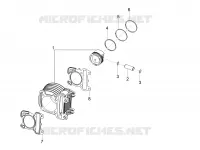 Cylinder-piston-wrist pin unit