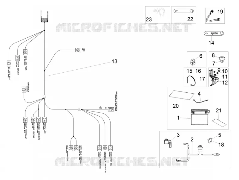 Rear electrical system