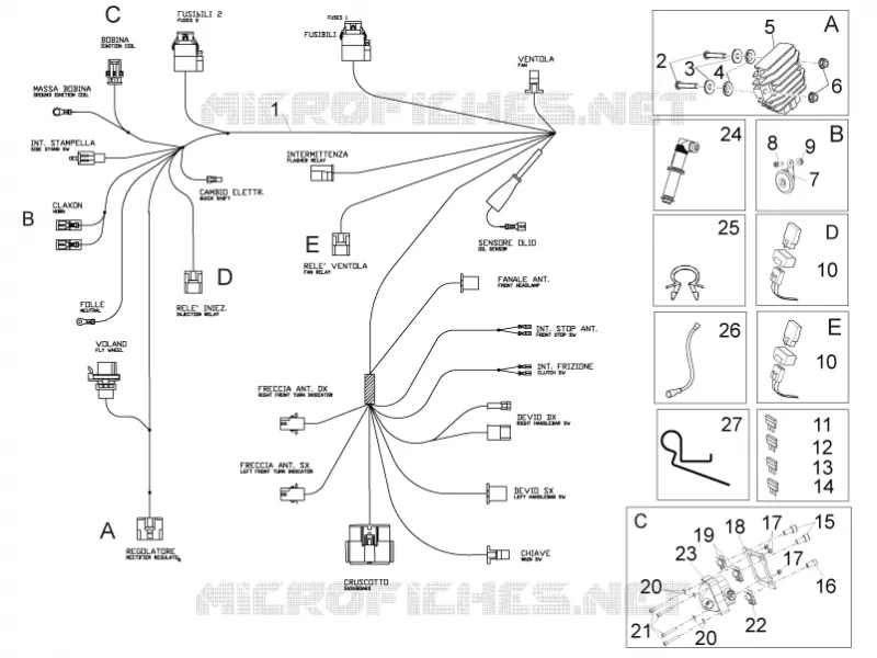 Front electrical system