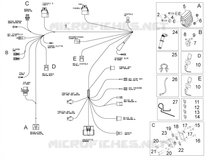 Front electrical system