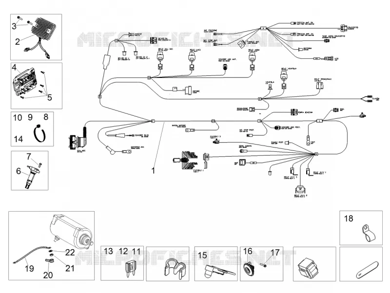 Front electrical system