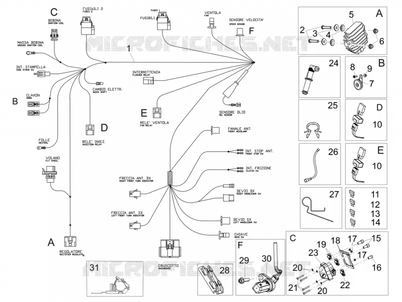 Front electrical system