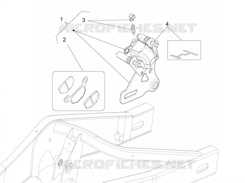 Rear brake caliper