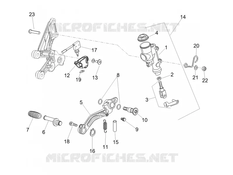 REAR BRAKE MASTER CYLINDER