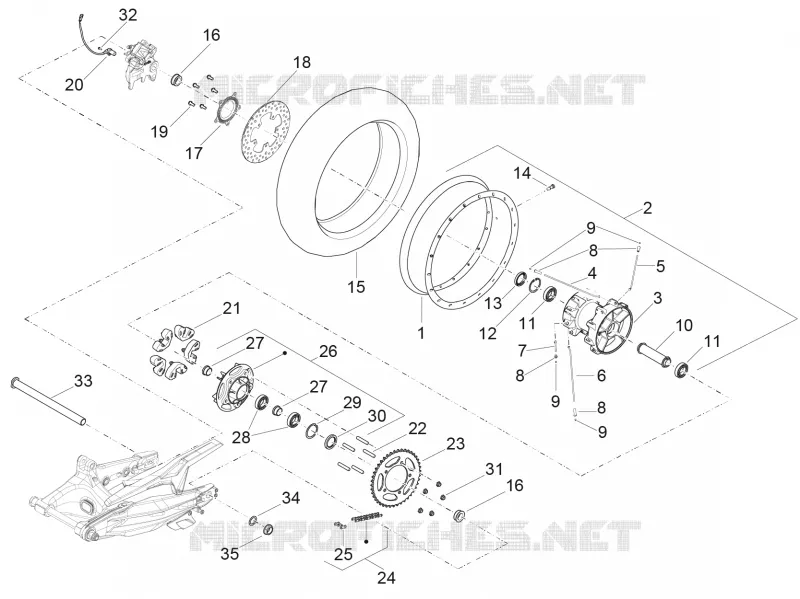 Rear wheel