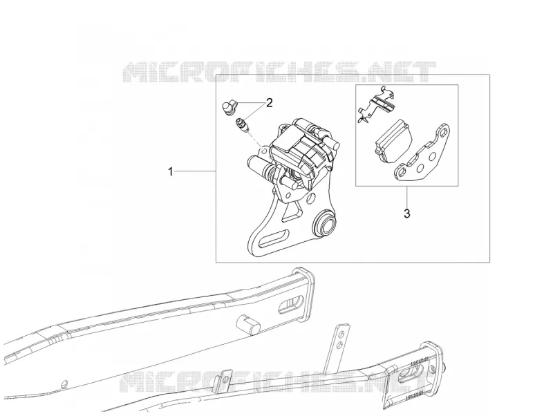 Rear brake caliper