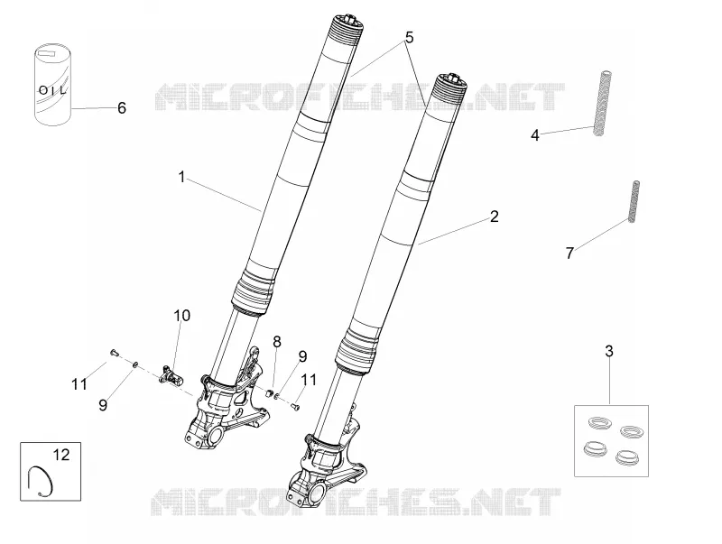 Front fork Ohlins