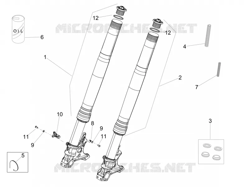Front fork Ohlins