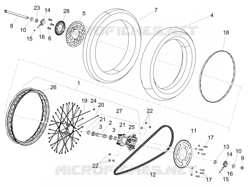 Rear wheel