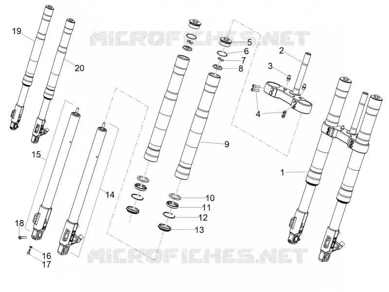FRONT FORK MING XING