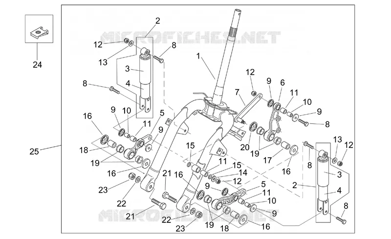 Front shock absorber