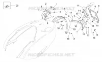Rear body - Plate holder
