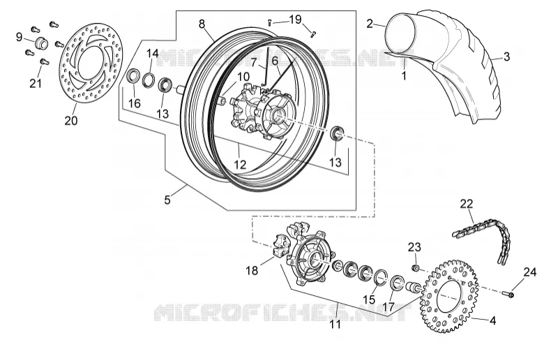 Rear wheel III