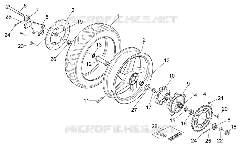 Rear wheel