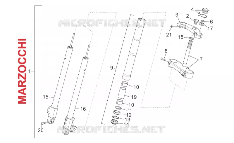 Front fork Marzocchi
