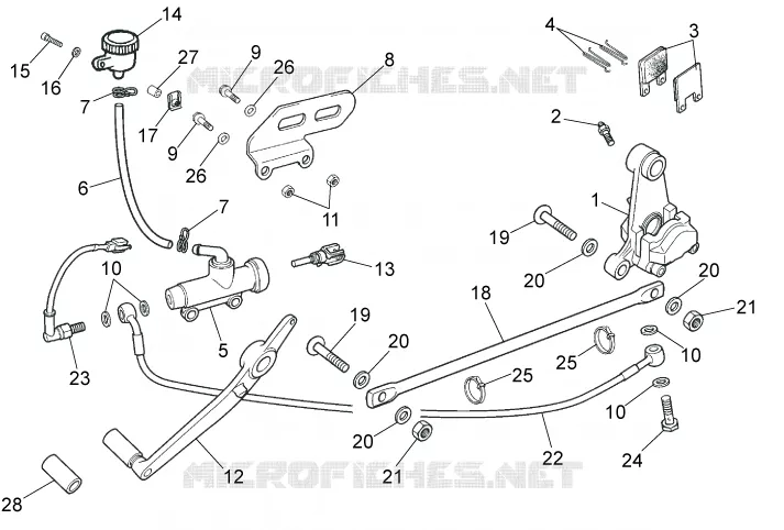 Rear brake system