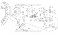 Rear brake caliper