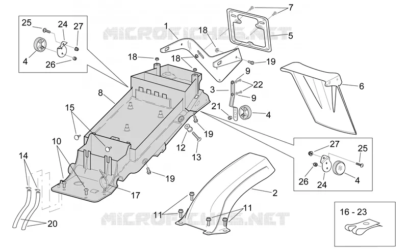 Rear body  - Undersaddle
