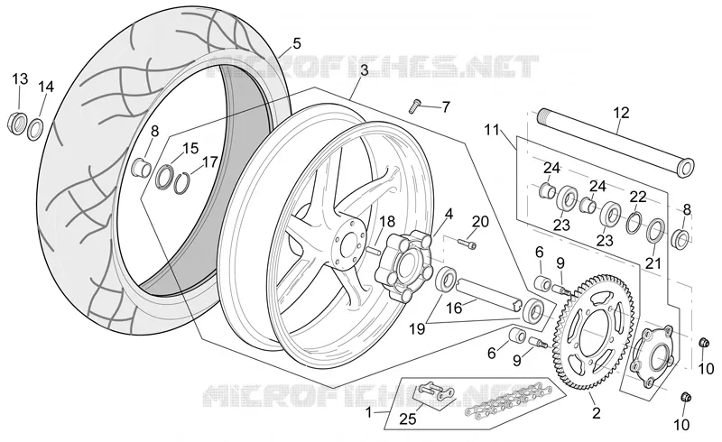 Rear wheel