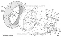 Rear wheel RSV Mille Version