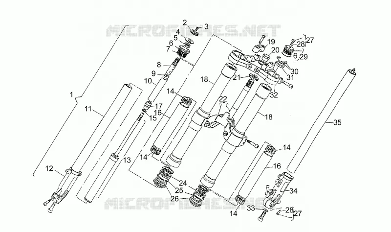Front fork R