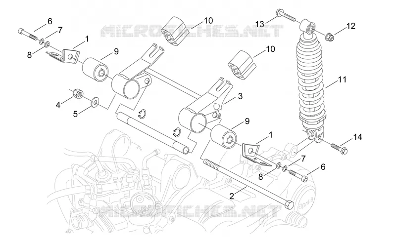 Connecting rod and shock absorber